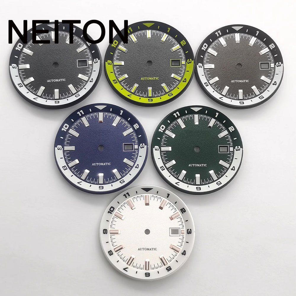 Exhibition Caseback - Циферблат часов NEITON 36,5 мм, черный,