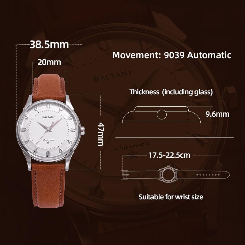 Baltany Мужские автоматические – обзор и цена Dress Watch Ultra Thin