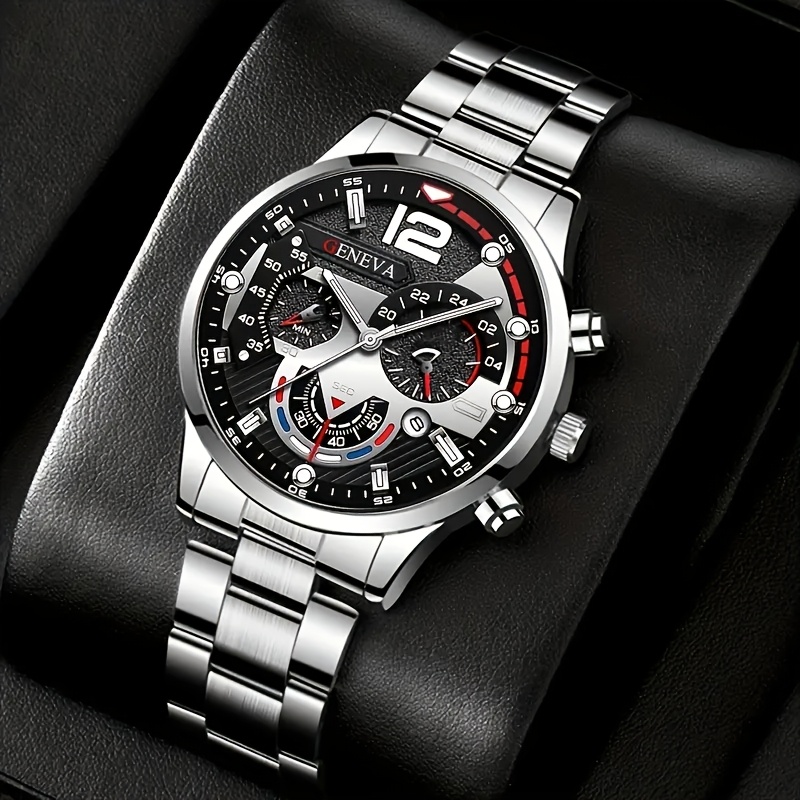 Мужской набор часов Geneva, 4  – обзор и цена Luxury Watch Under 20000