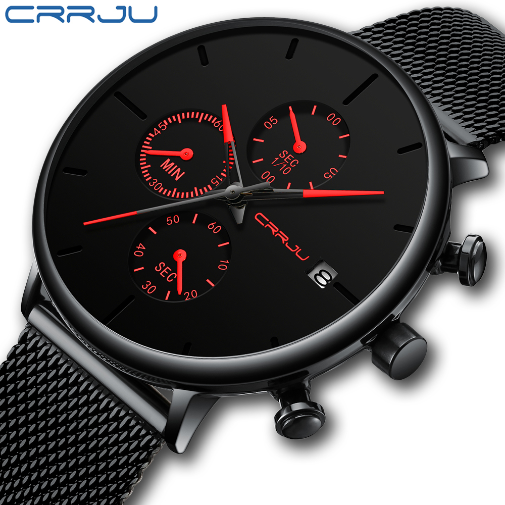 CRRJU мужские часы Роскошные с – обзор и цена Dress Watch Ultra Thin