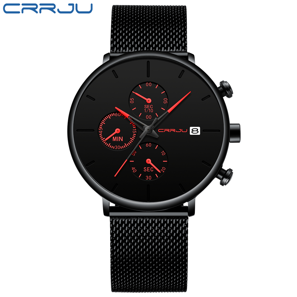 CRRJU мужские часы Роскошные с – обзор и цена Dress Watch Ultra Thin