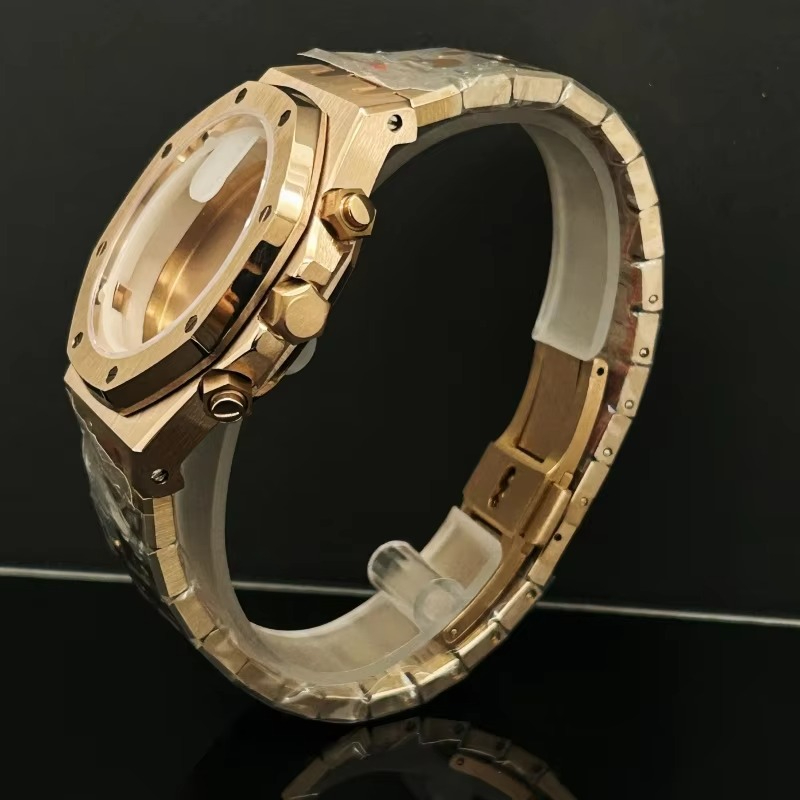 41 мм розовое золото, черные ч – обзор и цена Exhibition Caseback
