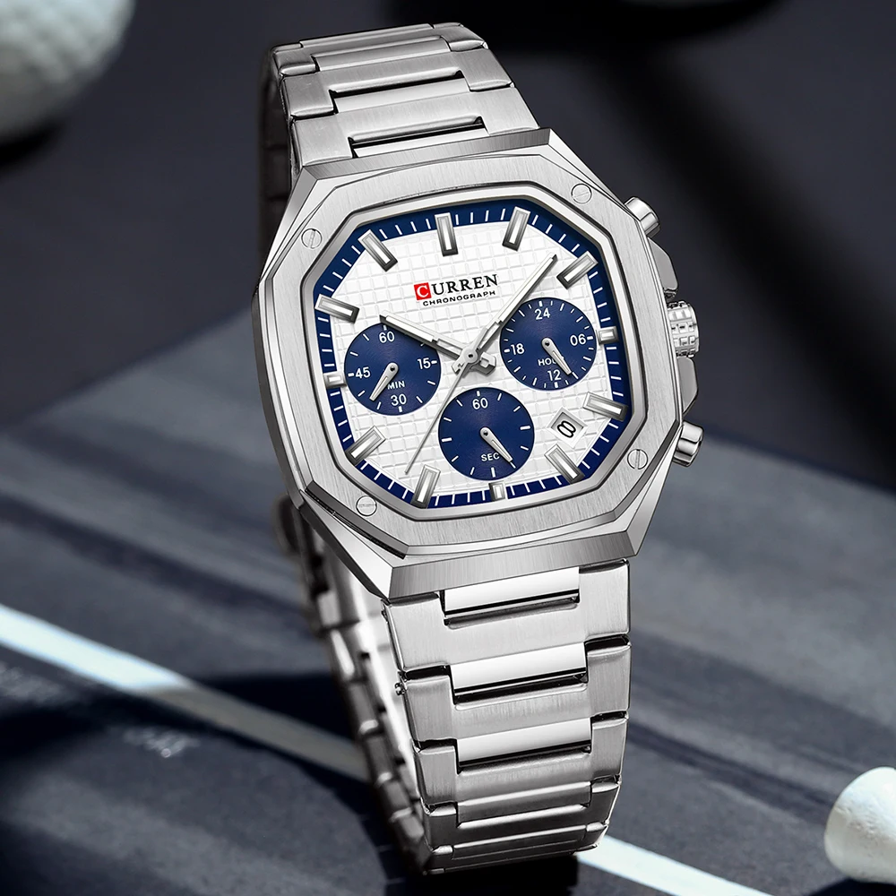 CURREN Мужские часы Топ бренд  – обзор и цена Luxury Watch Audemars Piguet